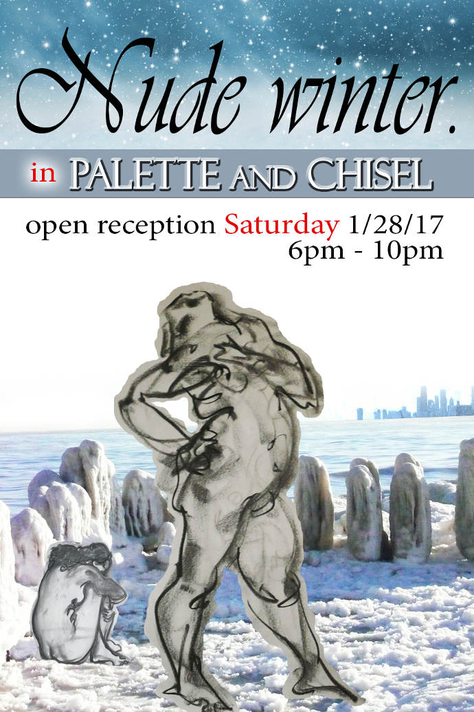 Nude Winter Exhibition Postcard